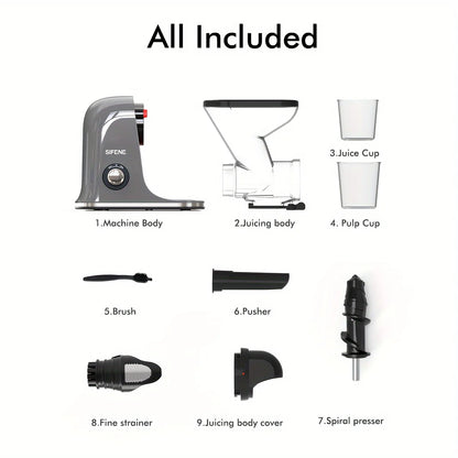 SiFENE High-Yield Cold Press Juicer