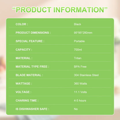 FreshMix Pro Portable Juicer 700ML