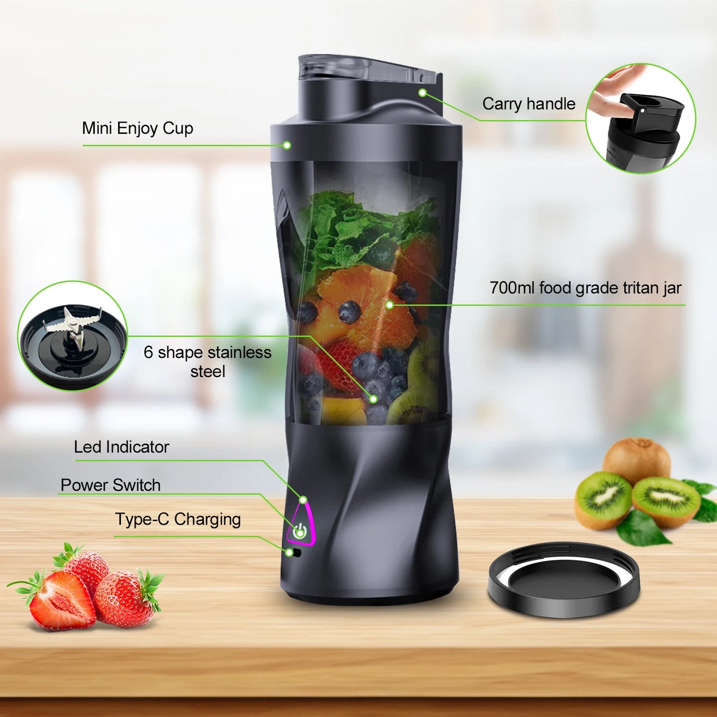 FreshMix Pro Portable Juicer 700ML