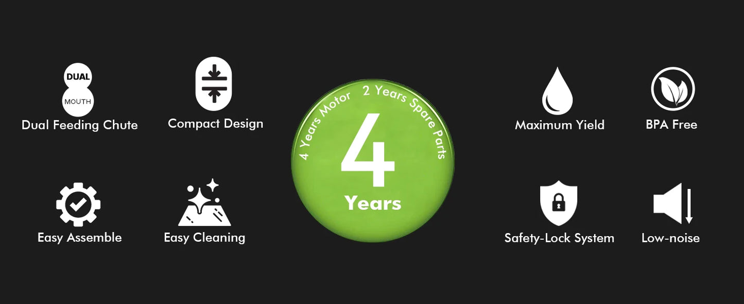 SiFENE High-Yield Cold Press Juicer