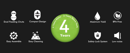 SiFENE High-Yield Cold Press Juicer